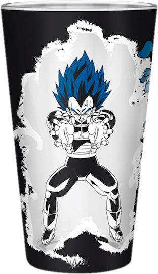 Abysse Dragon Ball - Goku Vegeta Pahar din Sticlă în Culoare Negru 400ml 1buc
