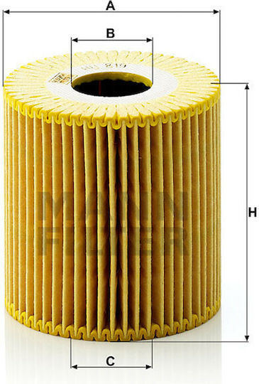 Mann Filter Car Oil Filter HU 819 x for Volvo Φίλτρο Λαδιού Αυτοκινήτου για Volvo