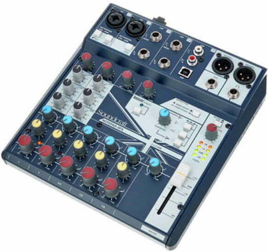 Soundcraft Notepad-8FX Analoge Konsole 8 Kanäle mit Phantom Power & 2 XLR-Eingänge
