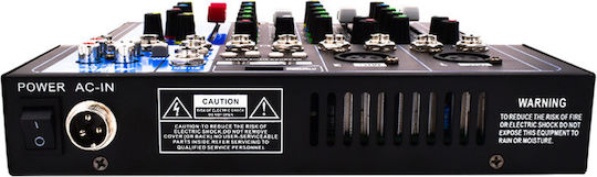 Andowl Q-4L Q-4L Αναλογική Κονσόλα 4.0 Καναλιών με Phantom Power & 2 Εισόδους XLR & Bluetooth