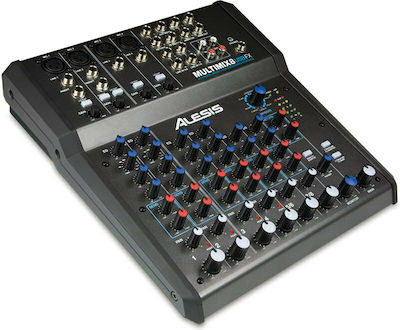 Alesis MultiMix 8 USB FX Analogmischpult 8 Kanäle mit Phantom Power & 4 XLR-Eingänge
