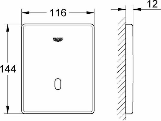 Grohe Tectron Skate Spülventil für Toiletten Eingebaut Fotozelle 37321001