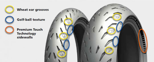 Michelin Power 5 160/60ZR17 69W Безкамерни Гуми За Мотоциклет Отзад Спорт