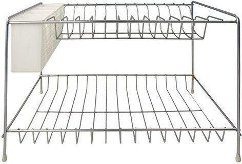 Viosarp Metallic Silver Sink Strainer 40x24x24cm