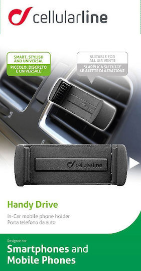 Cellular Line Βάση Κινητού Αυτοκινήτου Handy Drive με Ρυθμιζόμενα Άγκιστρα