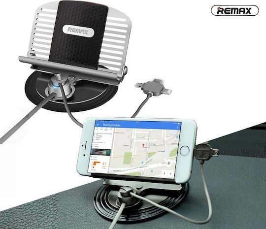 Remax Βάση Κινητού Αυτοκινήτου LETTO CAR HOLDER με Αντιολισθητική Επιφάνεια