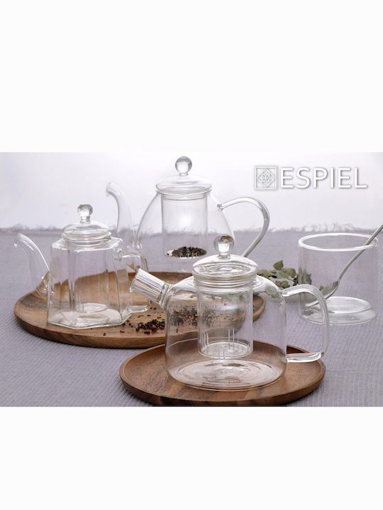 Espiel Τσαγιέρα με Φίλτρο Γυάλινη Διάφανη 725ml