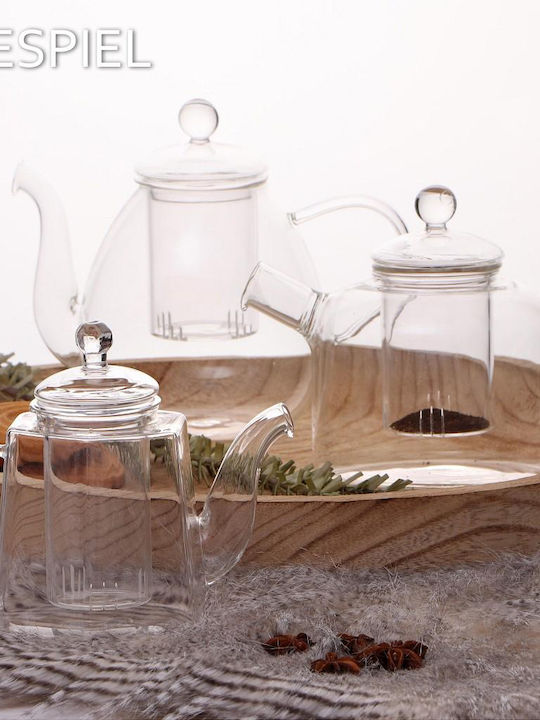 Espiel Τσαγιέρα με Φίλτρο Γυάλινη Διάφανη 725ml