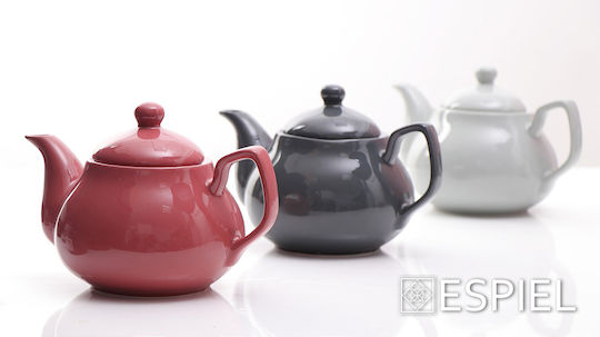 Espiel Essentials Teapot Ceramic Light Grey 850ml