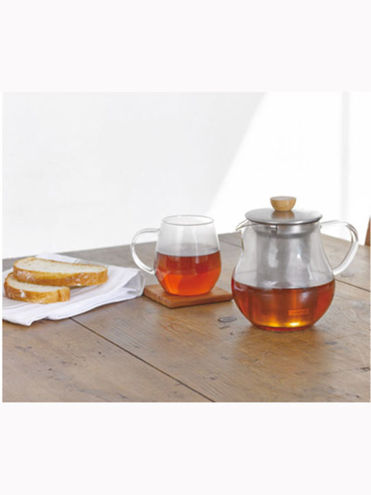 Hario Tea Pitcher Ceainic cu Filtru Sticlă Transparent 450ml