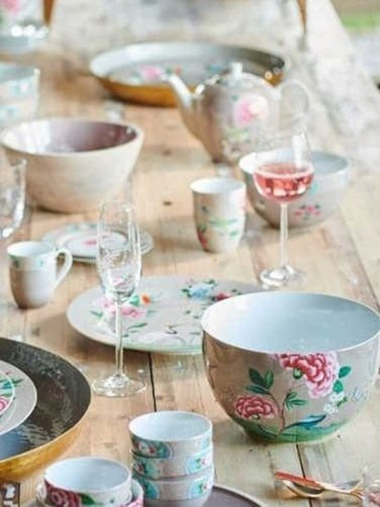 PiP Studio Blushing Birds Τσαγιέρα Πορσελάνης Khaki 750ml