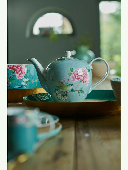 PiP Studio Blushing Birds Tasse Cappuccino aus Porzellan Blue 280ml