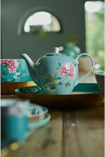 PiP Studio Blushing Birds Φλιτζάνι Cappuccino από Πορσελάνη Blue 280ml
