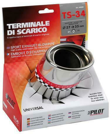 Lampa Exhaust Muffler TS-34 Universal Oval Slanted F27-35