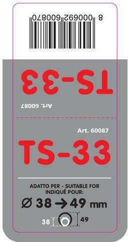 Lampa Μπούκα Εξάτμισης TS-33 Universal Γωνία Φ38-49mm