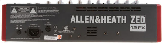 Allen & Heath ZED-12FX 6 XLR Inputs