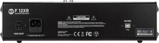 RCF F 12 XR Αναλογική Κονσόλα 12 Καναλιών με Phantom Power & 6 Εισόδους XLR