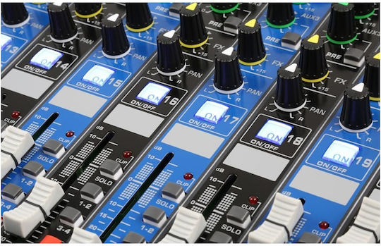 Power Dynamics PDM-S1604 172.626 Αναλογική Κονσόλα 16 Καναλιών με Phantom Power & 10 Εισόδους XLR & Bluetooth