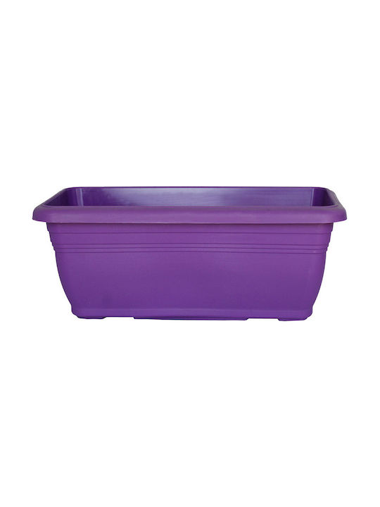 Viomes 491 Planter Box 17lt 45x18cm Purple Dark