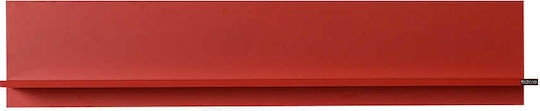Wall Shelf Raf 11 Red 120x20x25cm