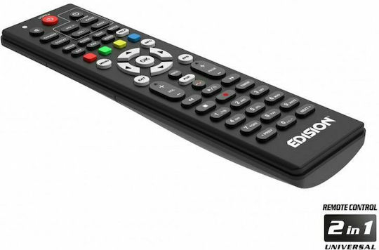 Edision Ping T2/C Ψηφιακός Δέκτης Mpeg-4 Full HD (1080p) με Λειτουργία PVR (Εγγραφή σε USB) Σύνδεσεις SCART / HDMI / USB