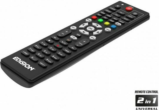 Edision Ping T2/C Ψηφιακός Δέκτης Mpeg-4 Full HD (1080p) με Λειτουργία PVR (Εγγραφή σε USB) Σύνδεσεις SCART / HDMI / USB
