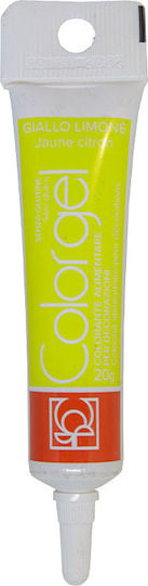 Modecor Food Colouring Gel Colorgel Yellow Tube 20gr
