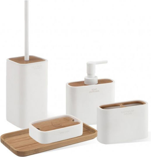Gedy Ninfea Plastic Toilet Brush White