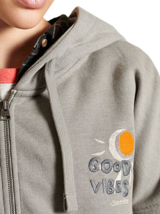 Embellished Suka Boxy Women's Sweatshirt Jacket Moon Mist