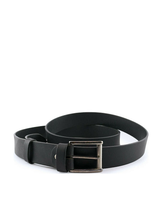 Kouros Men's Belt Leather Black