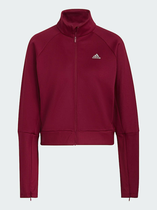 X Zoe Saldana Women's Track Jacket Burgundy