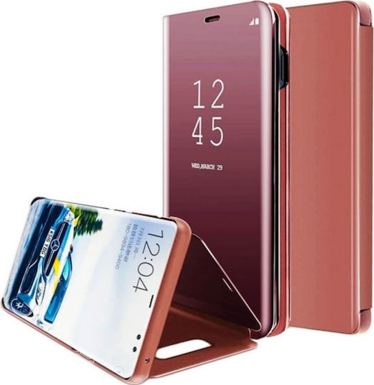 Hurtel Clear View Книга Пластмаса Розово злато (Redmi Note 9S / 9 Pro / 9 Pro Max)