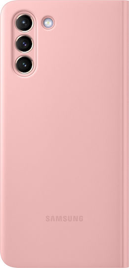 Samsung Clear View Cover Book Tesatura Roz (Galaxy S21+ 5G)