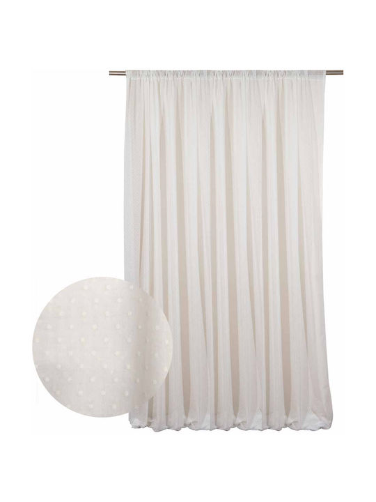 Viopros Kids Rod Pocket Curtain Confetti White 651499 140x270cm