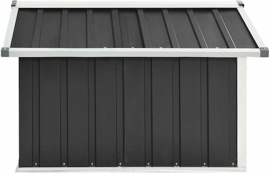 vidaXL Mower Shed for Robotic Lawnmower 92x97x63 cm made of Galvanized Steel - Carbon Grey 150909
