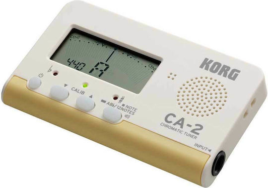 Korg Chromatisch Tuner CA-2 Chromatic Tuner in Weiß Farbe