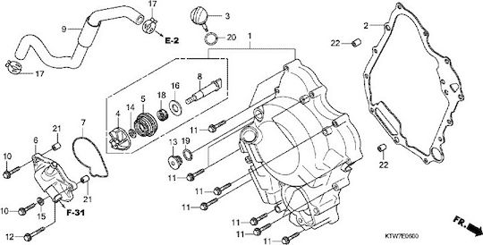 Honda Motorcycle Oil Cap Oil Indicator for Honda SH300 15651-KTW-900