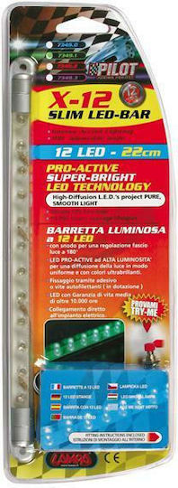 Lampa X-12 Slim Led-Bar 12V/22cm Purple Neon-Autolampe 12V Lila