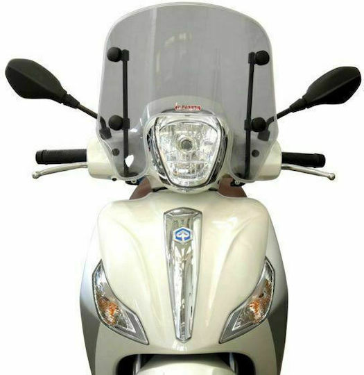 Fabbri Getöntes Visier Motorrad Sommerlicher Licht-Rauch für Piaggio Medley 125 / Medley 150 2016-2019 3288/LD