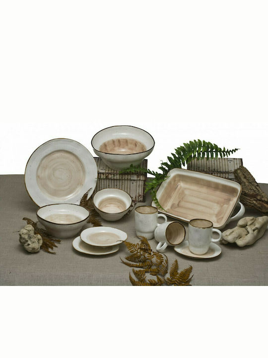 HFA Country Plate Shallow made of Porcelain Somon with Diameter 30cm