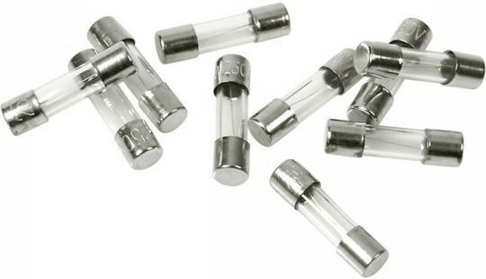 Lampa FUS-5 Automotive Glass Tube ZME Fuses Set Set Siguranțe Auto Sticle Rotunde 10buc 70063