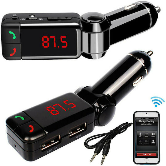Andowl FM Transmitter Αυτοκινήτου Qb75 με Bluetooth / USB