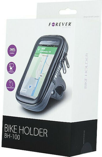 Forever Motorrad Handyhalterung Stand Montageart für das Lenkrad mit wasserdichtem Etui 5,5" für das Gerät bis zu 5,5"