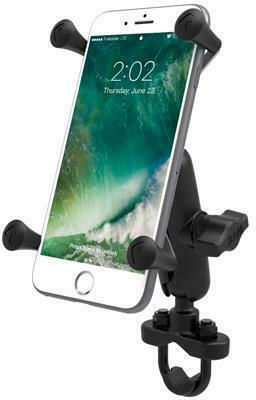 RAM Mount Universal X-Grip Βάση Κινητού Μοτοσυκλέτας με Ρυθμιζόμενο Βραχίονα 5.5-6" για το Τιμόνι