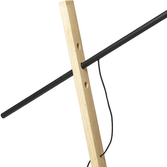 Rendl Light Studio Vintage Floor Lamp H214xW40cm. with Socket for Bulb E27 Black