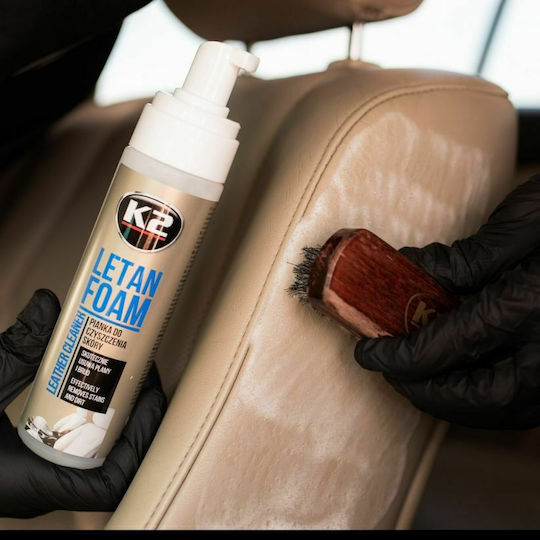 K2 Letan Foam Пяна за Почистване на Кожени Части на Автомобил 200ml