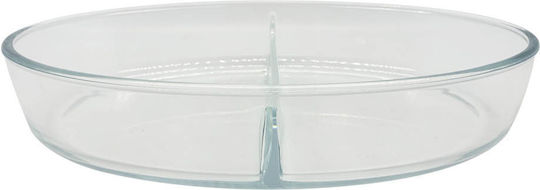 Ankor Oval Vas de Gătit Rezistent la Căldură Sticlă 3000ml 1buc