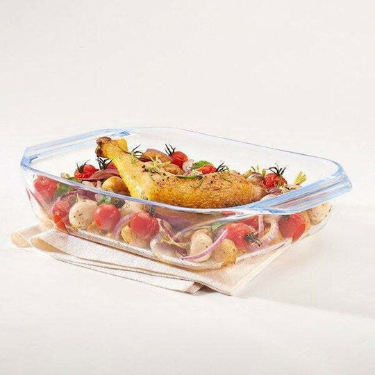 Pyrex Rechteckig Feuerfestes Geschirr Glas 35x23x6cm 1Stück