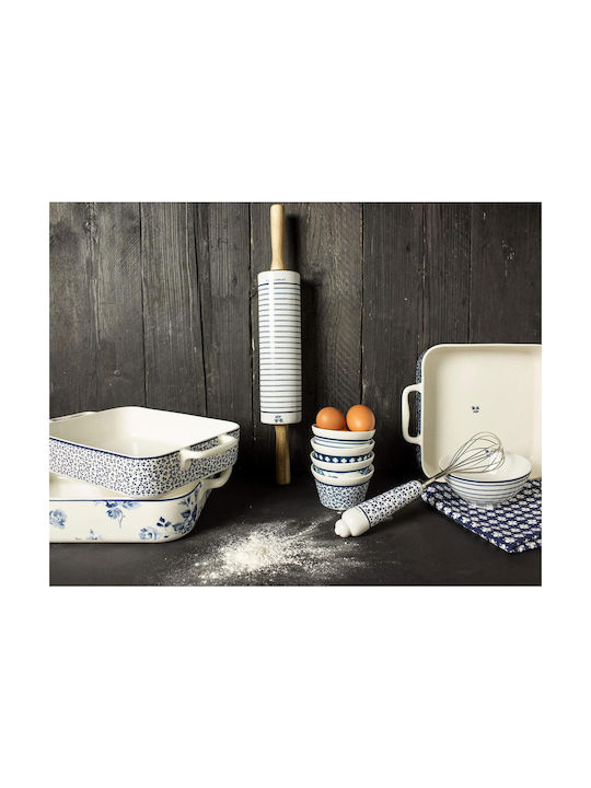 Laura Ashley Blueprint Sweet Allysum Porcelain Rectangular Heat-Resistant Cookware 23x23x6cm