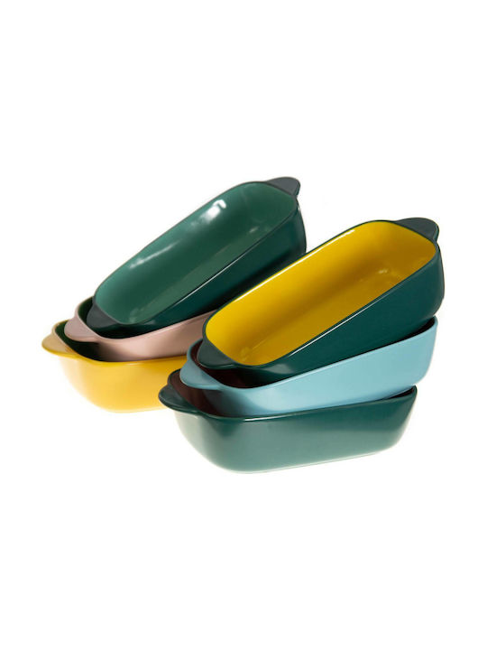 Viosarp Vas Rectangular Rezistent La Căldură Din Ceramică 22x13x5cm Roz